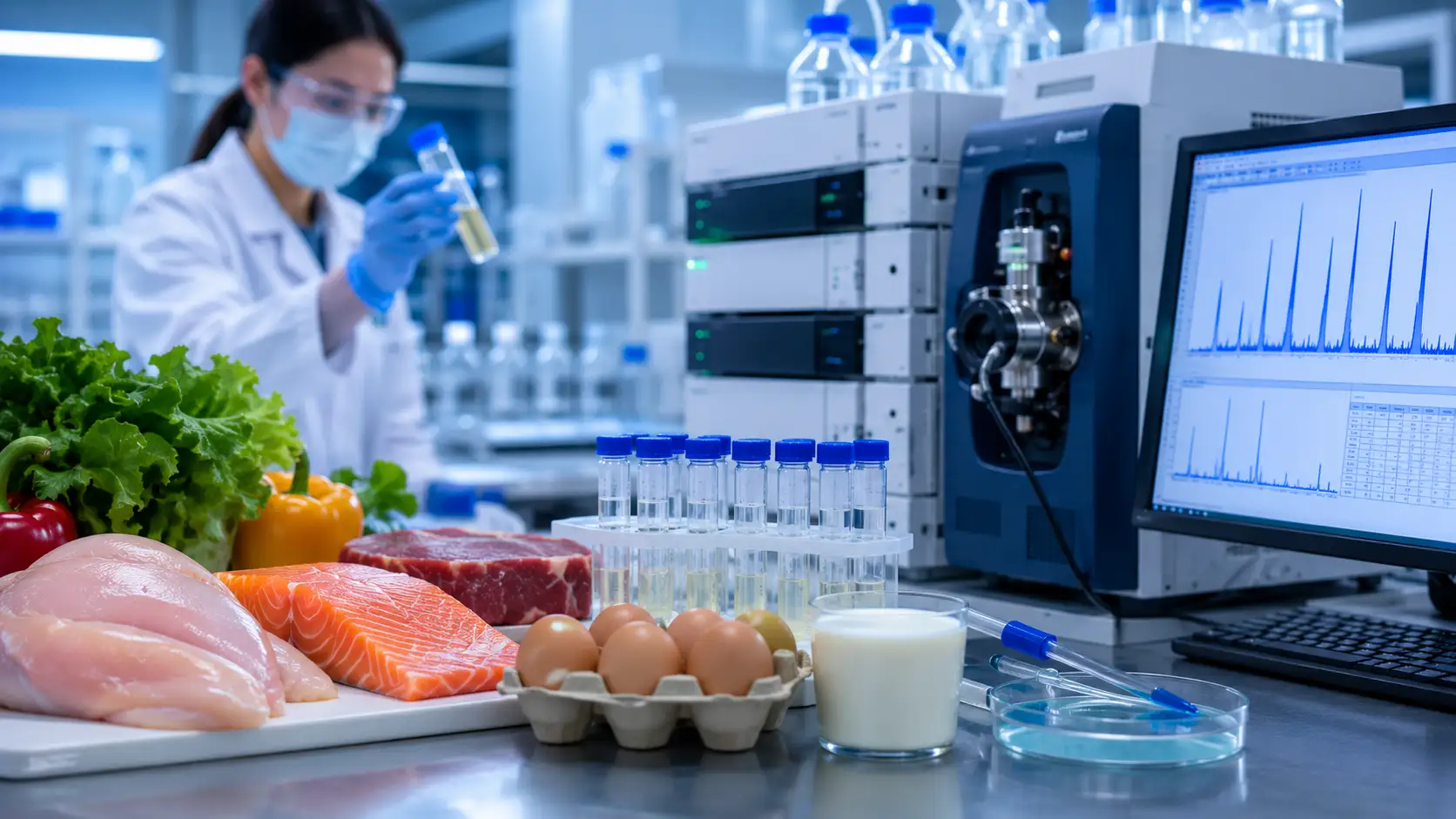 Veterinary drug residue testing by LC-MS/MS for seafood, meat, poultry and dairy